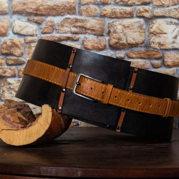 leather belt brown light 01
